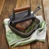 KitchenCraft Cast Iron Bacon Press/Steak Weight, 21 x 11 cm (8.5" x 4.5") view 3