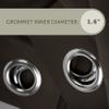Rod Desyne Window Thermal Isulated Blackout Curtain with Metal Grommet, 180" x 108", Dark Grey - 1 Panel view 3