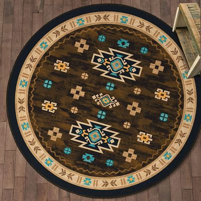 BLACK FOREST DECOR Two Valleys Rug - 8 Ft. Round