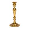 Antique Gold Finish Candle Holder Candle Stick Round Base Rhinestones Taper Candle Wedding Table Decoration Dining Table Pair 12" H view 2
