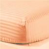 LaxLinen 600 Thread Count 100% Egyptian Cotton 1PC Fitted Sheet Grand King (80" x 98") Peach Stripe Fit Up to 9" inches Deep Pocket Fully Elastic All Around. view 1