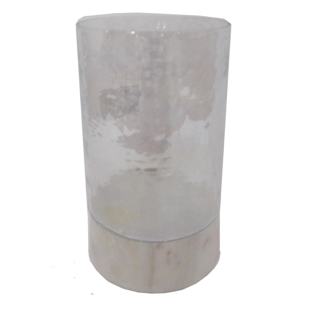 A&B Home DOMA Candle Holder 5 Inch - Elegant Shimmering Glass Candleholder (6-Piece Set) Clear/Classic Vintage