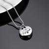 Oinsi Sleeping Dog Cremation Urn Necklace For Pet Memorial Jewelry Ashes Holder - Engravable (Silver Tone) view 2