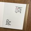 Lark Press Carved Bat Shit Crazy Blank Card, 3.5 X 4.75 Set of 4 view 2