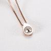 Tree of Life Cremation Urn Necklace Tear Drop Keepsake Ashes Pendant Memorial Jewelry (Rose Gold) view 2