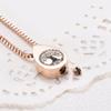 Tree of Life Cremation Urn Necklace Tear Drop Keepsake Ashes Pendant Memorial Jewelry (Rose Gold) view 4