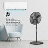 Air Monster 15732-R 18-Inch Diameter 3-Speed Adjustable Height Oscillating Pedestal Fan with Remote Control and 7.5 Hour Timer, Black view 2