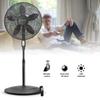 Air Monster 15732-R 18-Inch Diameter 3-Speed Adjustable Height Oscillating Pedestal Fan with Remote Control and 7.5 Hour Timer, Black view 3