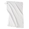 Sport Golf Towel with Grommet & Clip White Fringed Velour and Terry view 2
