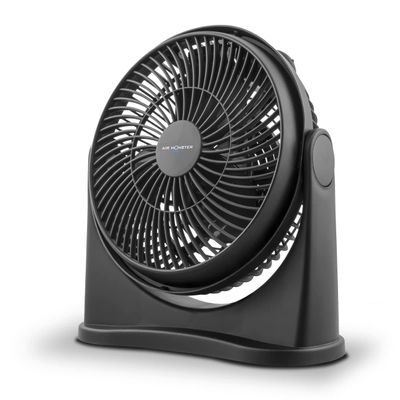Air Monster 15655 High Velocity 3 Speed 8 Inch Adjustable Tilt Mini Personal Desk Fan with Wall Mount Option and Carry Handle, Black