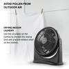 Air Monster 15655 High Velocity 3 Speed 8 Inch Adjustable Tilt Mini Personal Desk Fan with Wall Mount Option and Carry Handle, Black view 3