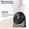 Air Monster 15655 High Velocity 3 Speed 8 Inch Adjustable Tilt Mini Personal Desk Fan with Wall Mount Option and Carry Handle, Black view 4