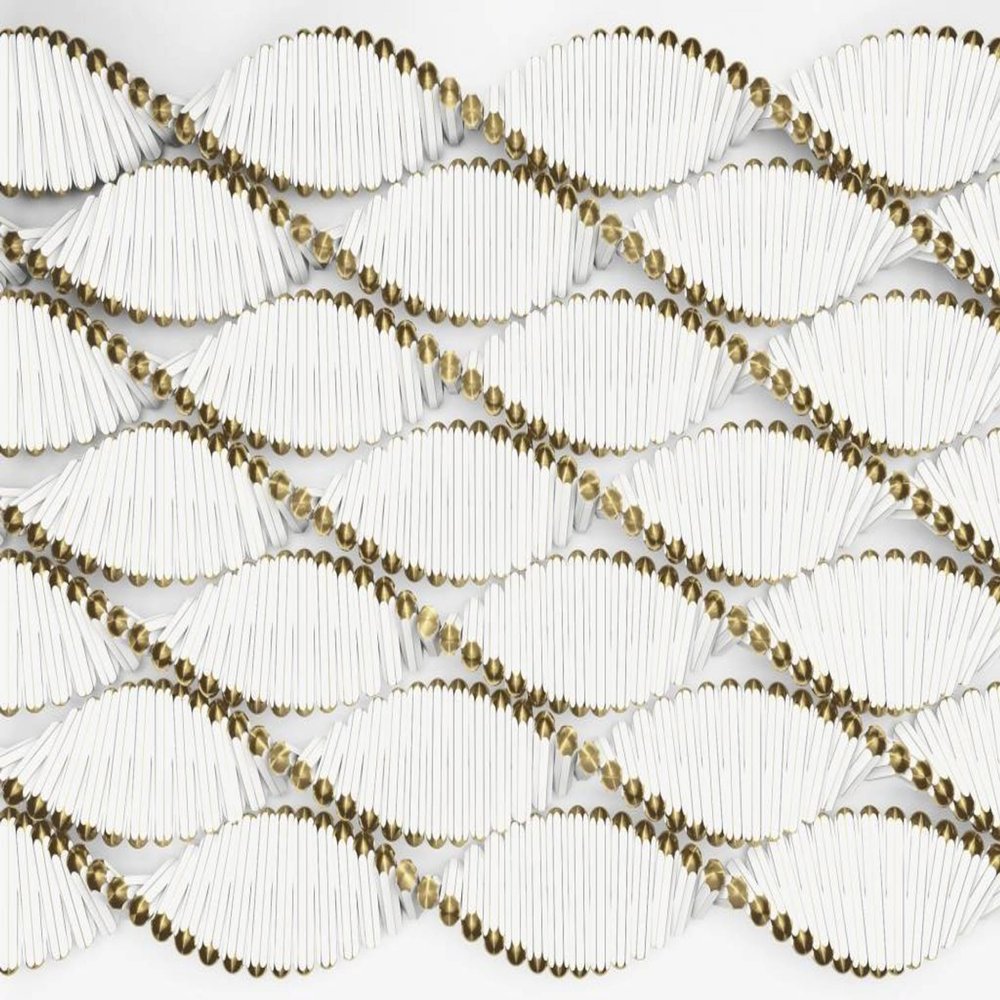 Komar 8-205 Twist Wall Mural, White/Off-White