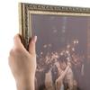 ArtToFrames 17x34 Inch Silver Picture Frame, This 1.30 Inch Custom Wood Poster Frame is Antique Silver - Comes with Economy Acrylic and Corrugated Backing (2WOMD6661-17x34) view 1