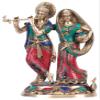 Exotic India Radha Krishna - Brass Statue view 1