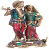 Exotic India Radha Krishna - Brass Statue view 2