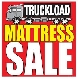 Furniture Truck Load Mattress Sale Window Sale Sign Posters Retail Business Store Signs (P40-25" x 33")