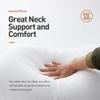 Acanva Bed Pillows 2 Pack Hotel Collection Luxury Soft Inserts for Sleeping-Breathable and Comfortable for Stomach Back Sleepers, King (Pack of 2), White view 4