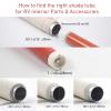 Rollerhouse 2 Wire Switch Controlled Motor Electric Roller Motor Hard Wired 12V DC Motors for RV Electric Roller Shade, Working for 1-3/16" Roller Tube view 4