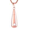 Tear Drop Cremation Necklace Memorial Jewelry for Ash Keepsake Stainless Steel urns Never Rust 316 L (Rose Gold) view 1