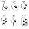 Oinsi Paw Print Heart&ID Tag&Cross Urn Necklace for Pet Dog/Cat Ashes - Cremation Jewelry (IJD8446) view 1