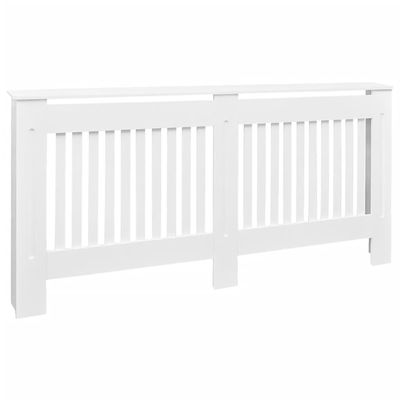 vidaXL 67.7" MDF Radiator Cover in White