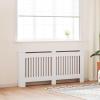 vidaXL 67.7" MDF Radiator Cover in White view 2