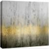 wall26 Canvas Print Wall Art Gold, Gray & Black Abstract Landscape Geometric Shapes Illustrations Modern Art Alternative Dramatic Multicolor Dark for Living Room, Bedroom, Office - 24"x36" view 1