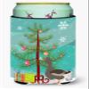 Caroline's Treasures BB9264TBC Toulouse Goose Christmas Tall Boy Hugger, Teal Can Cooler Sleeve Hugger Machine Washable Drink Sleeve Hugger Collapsible Insulator Beverage Insulated Holder view 1