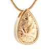 Oinsi Peace Dove &Teardrop Stainless Steel Cremation Necklace To Hold Ashes -Pet Memorial Urn Jewelry (Gold) view 1