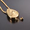 Oinsi Peace Dove &Teardrop Stainless Steel Cremation Necklace To Hold Ashes -Pet Memorial Urn Jewelry (Gold) view 3