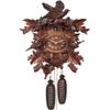 Alexander Taron 640-8 Engstler Cuckoo Clock, Carved with 8-Day Weight Driven Movement-Full Size-17.5" H x 11.75" W x 7" D, Brown view 1