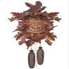 Alexander Taron 640-8 Engstler Cuckoo Clock, Carved with 8-Day Weight Driven Movement-Full Size-17.5" H x 11.75" W x 7" D, Brown view 2