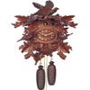 Alexander Taron 640-8 Engstler Cuckoo Clock, Carved with 8-Day Weight Driven Movement-Full Size-17.5" H x 11.75" W x 7" D, Brown view 3