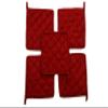HM Covers Well-Made of Durable and Comfortable 100% Cotton 9" x 9" Inches Pot Holder Non-Slip & Highest Protection & Performance Color - Red Color - { Pack of 80 } - Made view 1