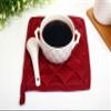 HM Covers Well-Made of Durable and Comfortable 100% Cotton 9" x 9" Inches Pot Holder Non-Slip & Highest Protection & Performance Color - Red Color - { Pack of 80 } - Made view 2