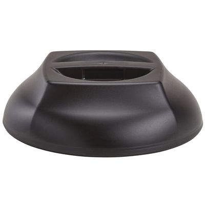 Cambro Harbor Meal Delivery System Black Polypropylene Insulated Dome Cover - 10 1/4"Dia x 3"H