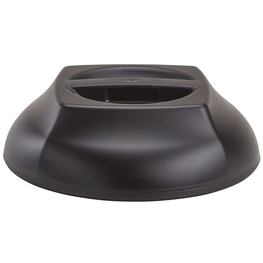 Cambro Harbor Meal Delivery System Black Polypropylene Insulated Dome Cover - 10 1/4"Dia x 3"H