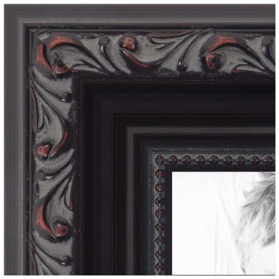 ArtToFrames 14x35 Inch Black Picture Frame, This 1.25 Inch Custom Wood Poster Frame is Black - Comes with Economy Acrylic and Corrugated Backing (2WOMD10188-14x35)