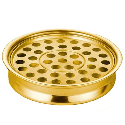 CCS Communion Tray-Stackable with 40 Hole Insert-Brass Tone