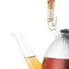 Bodum Piston Teapot, Stainless Steel Filter, Natural Bamboo Handle, Transparent, Glass, Glass, Bambou, Transparent, INOX, 1,5 L view 2