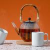 Bodum Piston Teapot, Stainless Steel Filter, Natural Bamboo Handle, Transparent, Glass, Glass, Bambou, Transparent, INOX, 1,5 L view 4