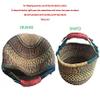 Children's Mini Bolga African Bolga Basket Fair Trade Ghana Baskets toys Egg baskets (COLORS VARY) (9"-11" - Blues & Black) view 4