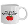 Cute And Romantic Mug - Valentine's Day Present - You Are The Apple Of My Eye - Cute Food Pun - Love Gift view 2