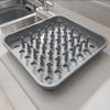 Addis 517943 Dish Draining Rack with Drying Pegs, W33.5 x d38cm, Linen Cream, 38 x 33.5 x 5 cm view 2
