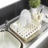 Addis 517943 Dish Draining Rack with Drying Pegs, W33.5 x d38cm, Linen Cream, 38 x 33.5 x 5 cm view 4