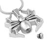 Oinsi Stainless Steel Spider Cremation Jewelry Memorial Ashes Necklace Holder -Pet Remembrance Jewelry (Silver Tone) view 2