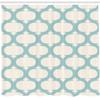 Ambesonne Aqua Shower Curtain, Mesh Pattern with Curvy Lattice Design Old Fashioned Pastel, Cloth Fabric Bathroom Decor Set with Hooks, 69" W x 84" L, Seafoam Cream view 2