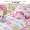 Cozy Line Home Fashions Cute Pink Owl Throw Pillow, Embroidered Decorative Pillow for Kids, Girls(Pink Owl) view 2