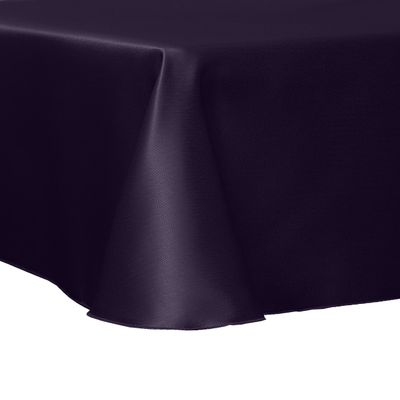 Ultimate Textile -3 Pack- Herringbone - Fandango 72 x 120-Inch Oval Tablecloth, Purple